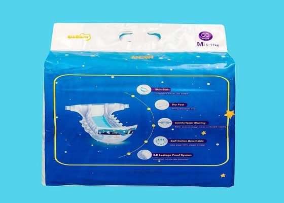 Άσπρη αναπνεύσιμη πάνα 390*320mm μωρών Backsheet μαλακή κινούμενα σχέδια που τυπώνονται