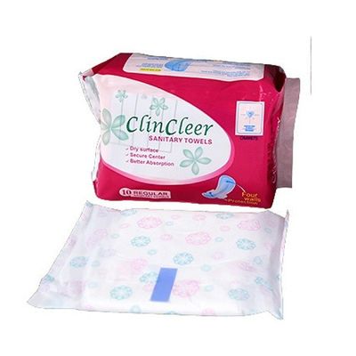 Πλέγματος Topsheet οργανικό μίας χρήσης 250ml βαμβακιού υγειονομικό απορροφητικό πετσετών